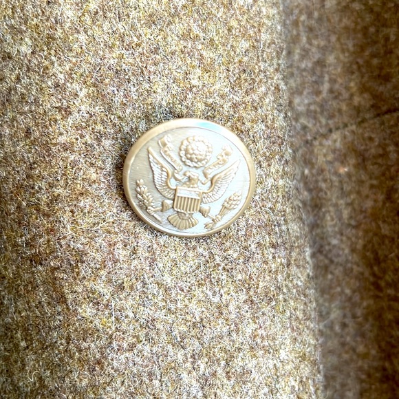 USGI US ARMY WWII TRENCH COAT WOOL OVERCOAT - Picture 9 of 17